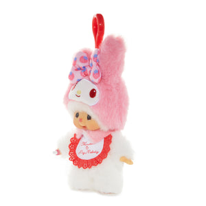 My Melody x Monchhichi Plush Mascot Keychain (Chimutan) Accessory Aliquantum International Inc