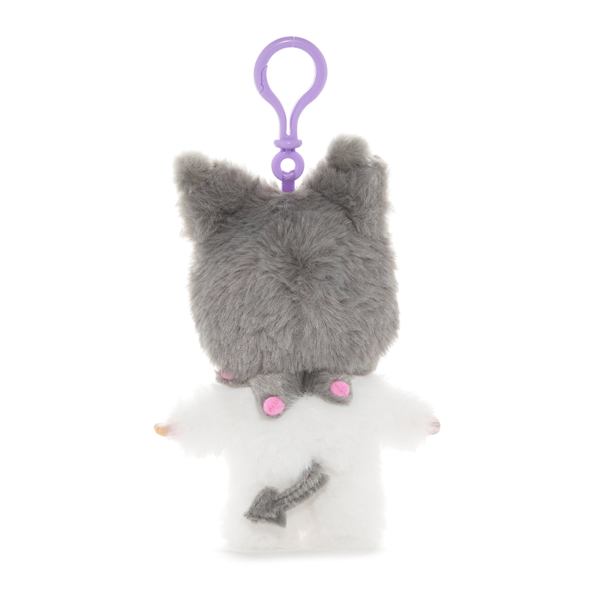 Kuromi x Monchhichi Plush Mascot Keychain (Monchhichi) Accessory Aliquantum International Inc