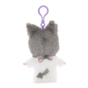 Kuromi x Monchhichi Plush Mascot Keychain (Monchhichi) Accessory Aliquantum International Inc