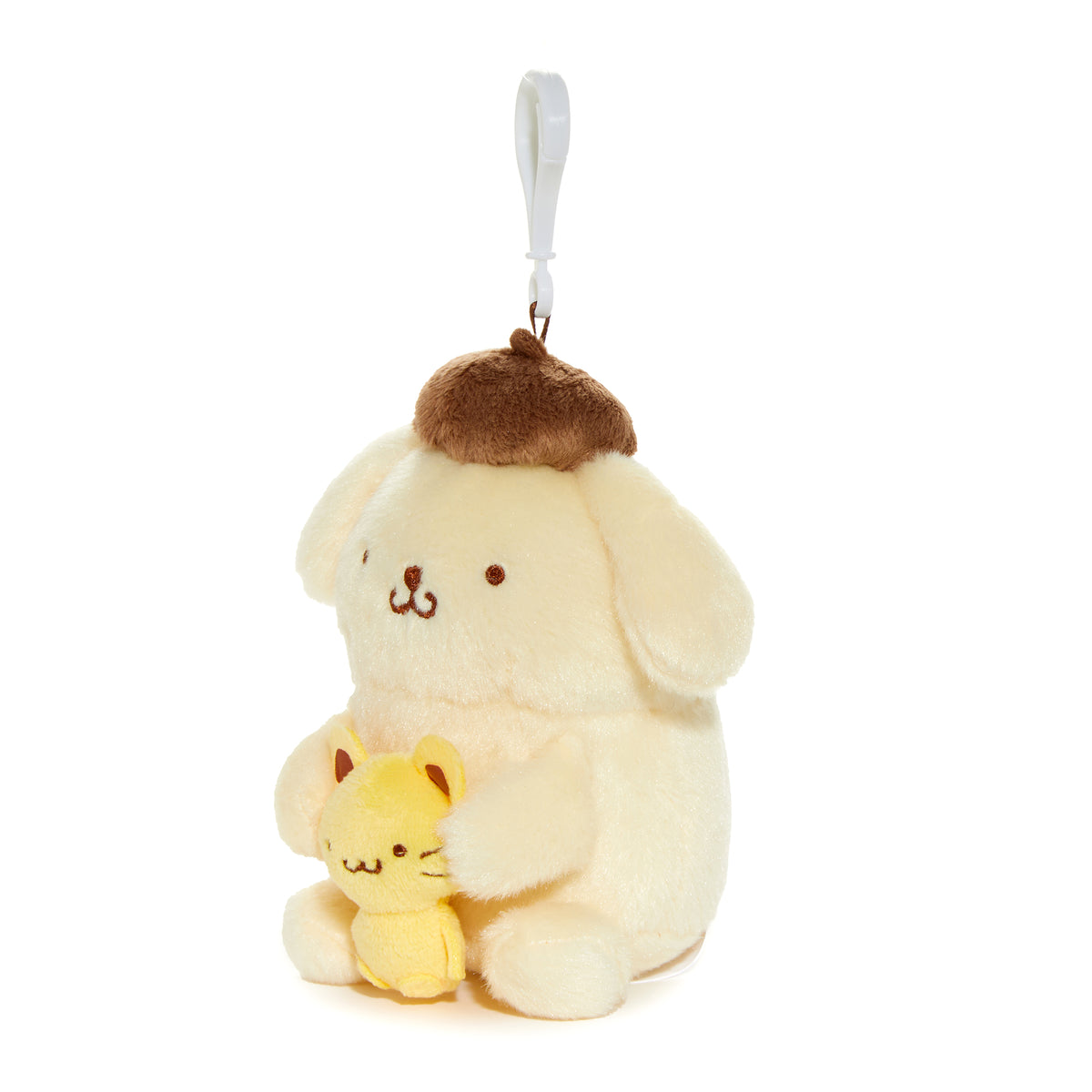 Pompompurin Plush Mascot Clip (Besties Series) Accessory NAKAJIMA CORPORATION