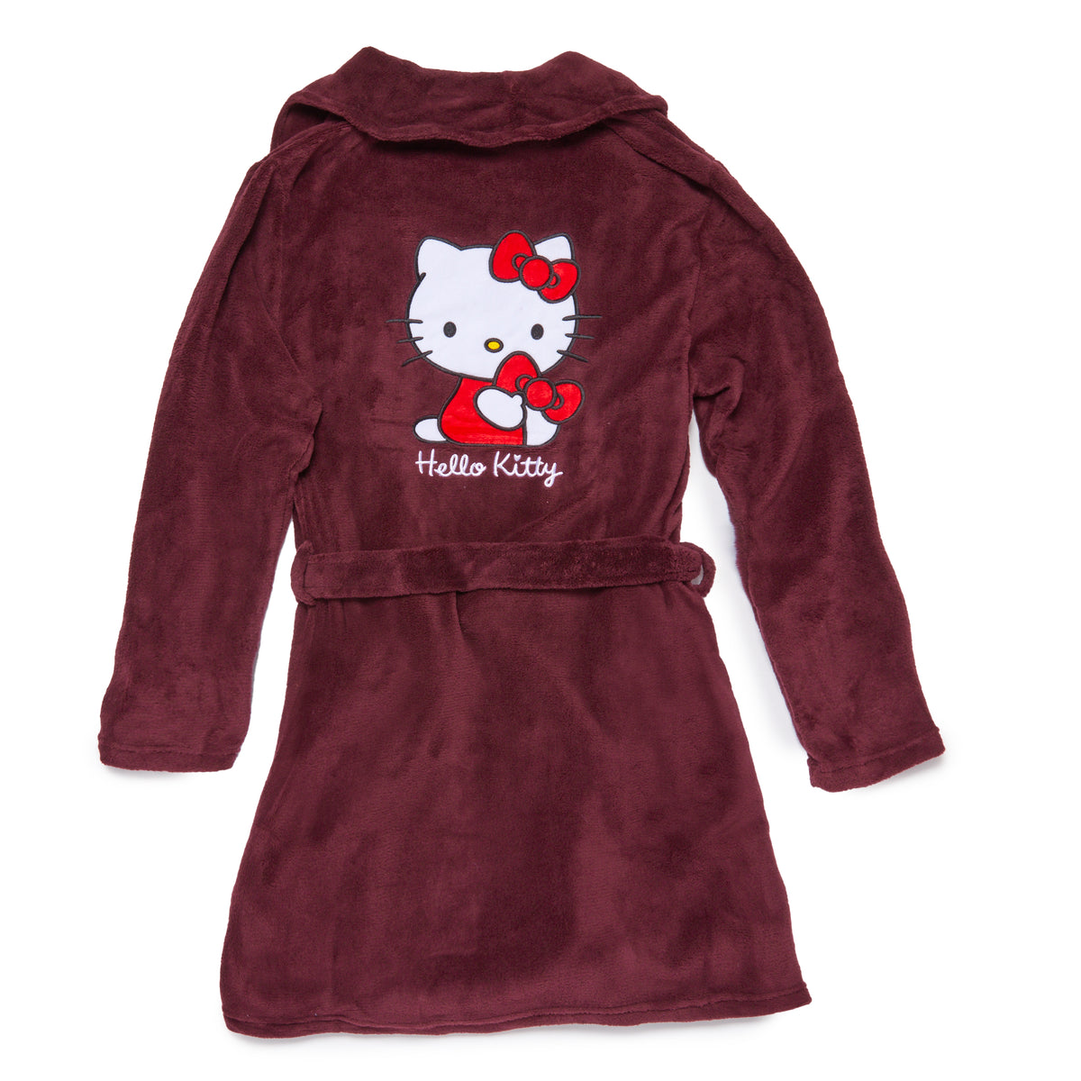 Hello Kitty Plush Lounge Robe (Burgundy)