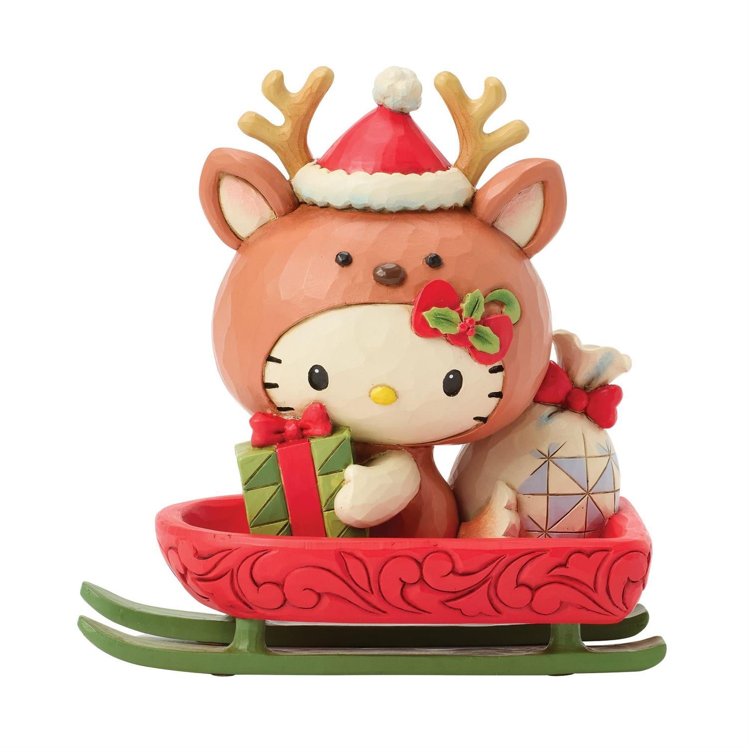 Hello Kitty Holiday Reindeer Figurine (Jim Shore Sanrio Collection) Seasonal ENESCO LLC