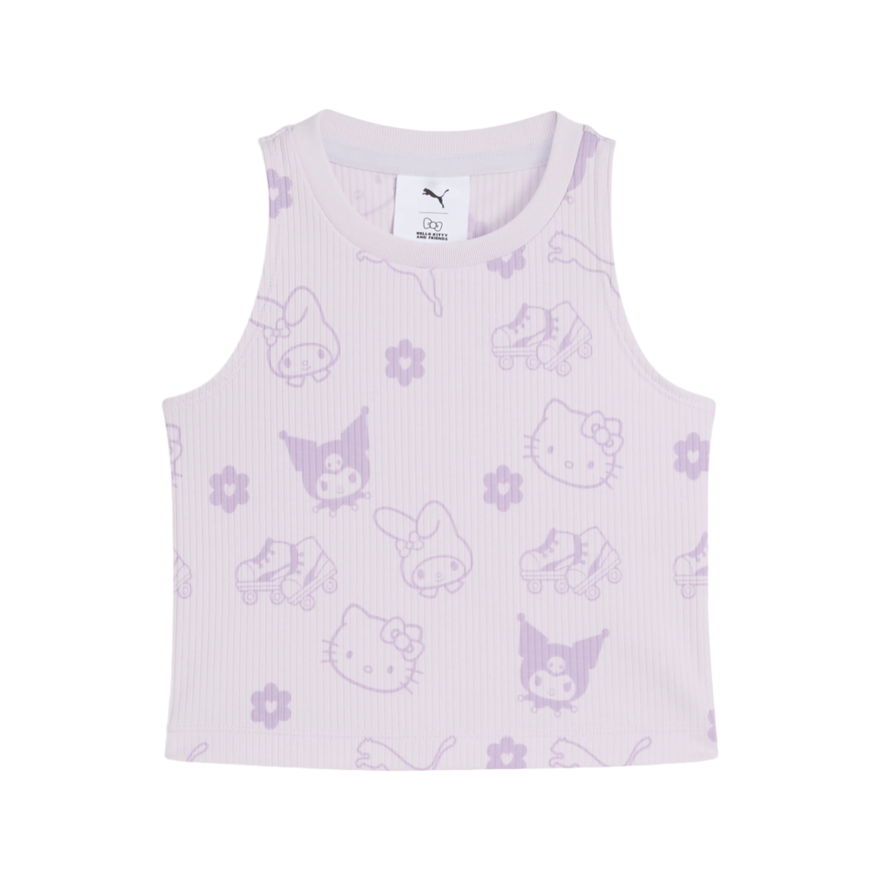 こたつみかん✩✩✩ Hello Kitty and Friends x PUMA Kids Ribbed Tank Top (Lilac