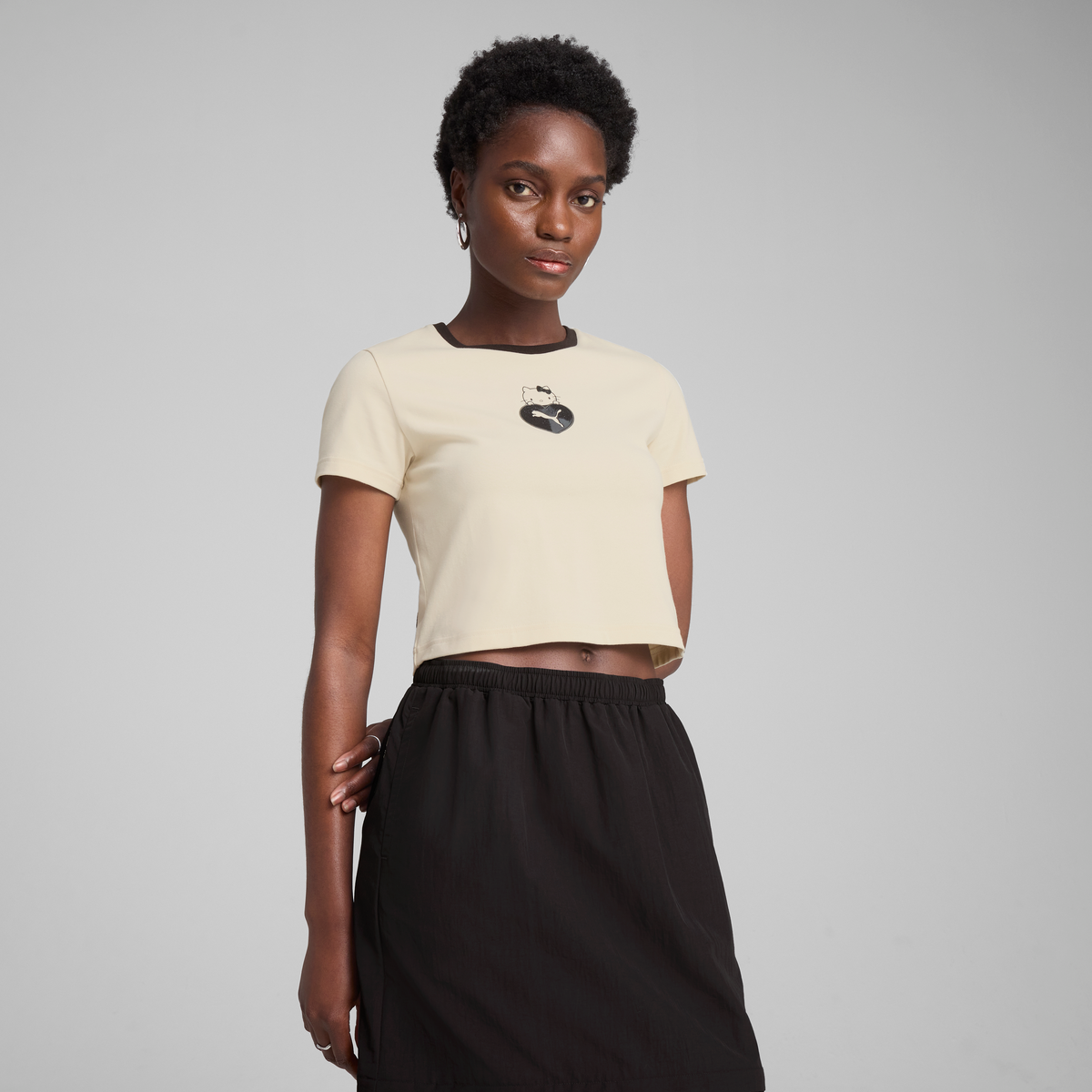 Hello Kitty x PUMA Graphic Baby Tee (Alpine Snow) Hello Kitty x PUMA Graphic Baby Tee (Alpine Snow)