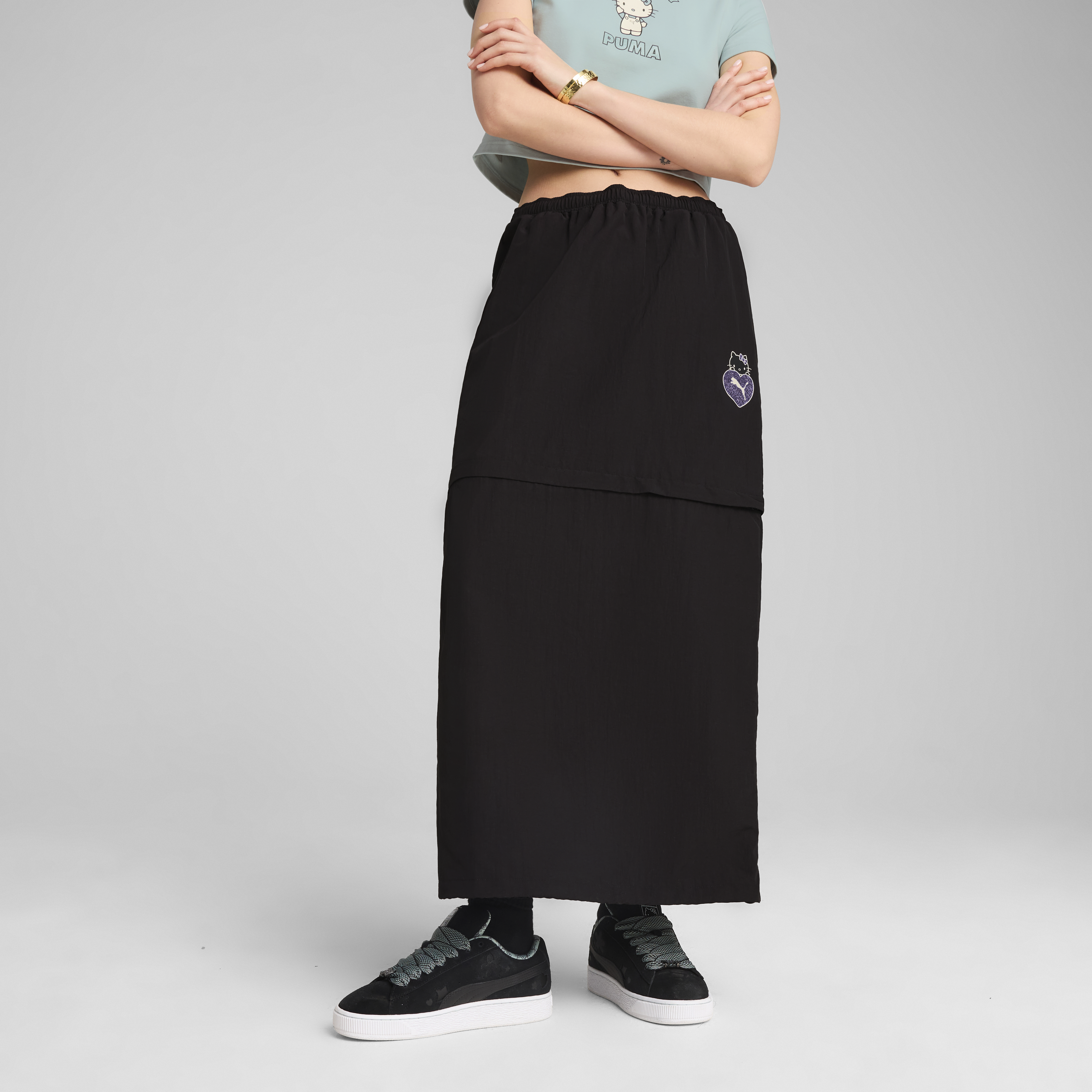 Hello Kitty x PUMA Woven Convertible Maxi Skirt (PUMA Black)