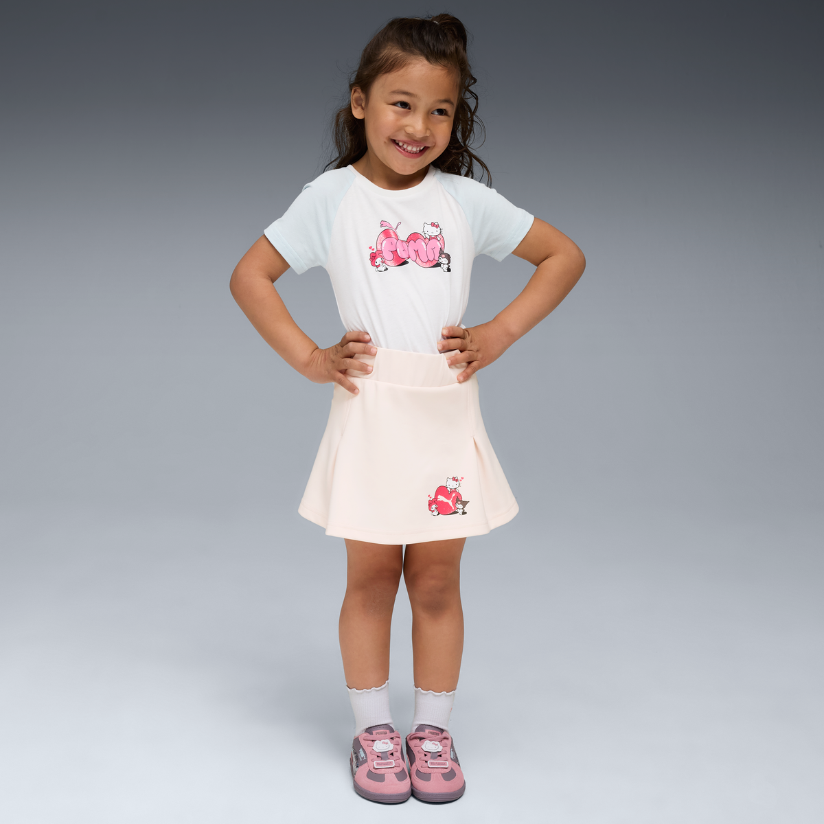 Hello Kitty and Friends x PUMA Kids Slim Graphic Tee (White) Apparel PUMA