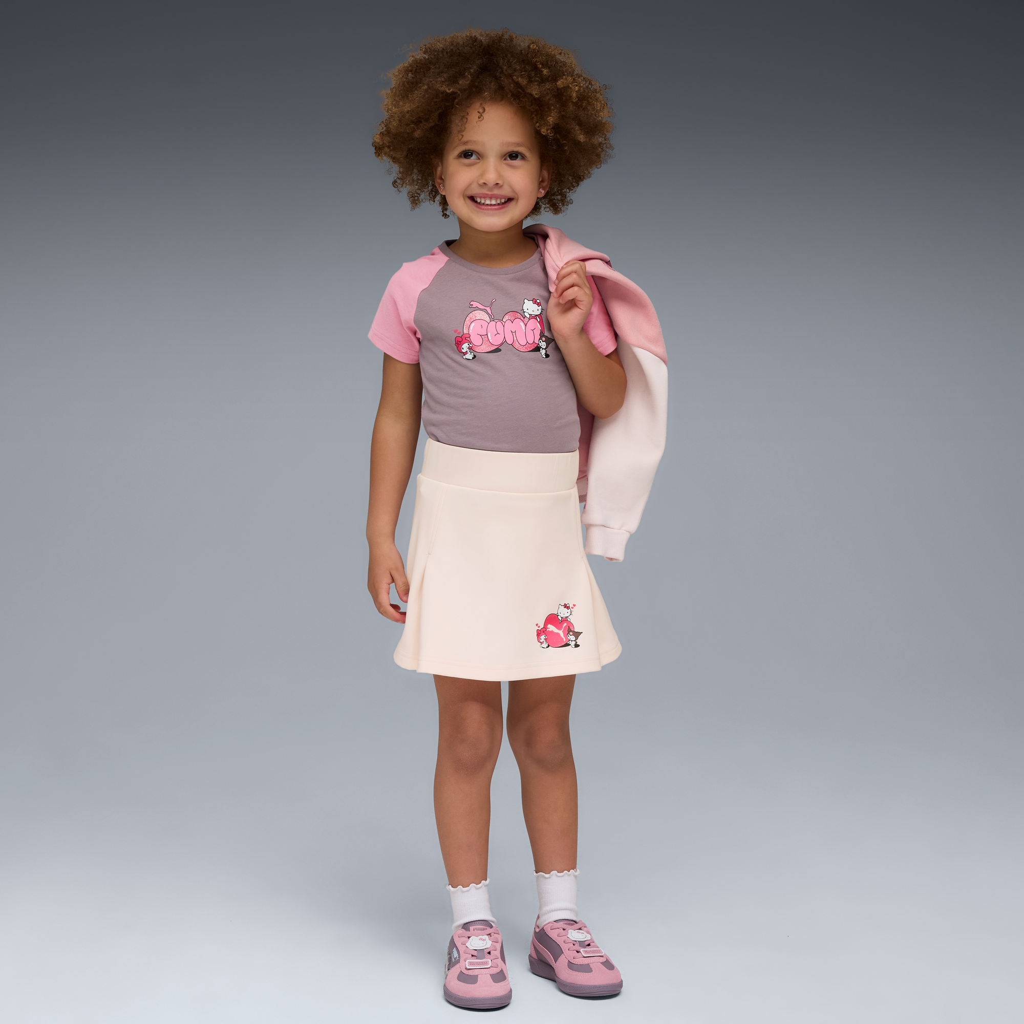 Hello Kitty and Friends x PUMA Kids Slim Graphic Tee (Plum Jam) Apparel PUMA