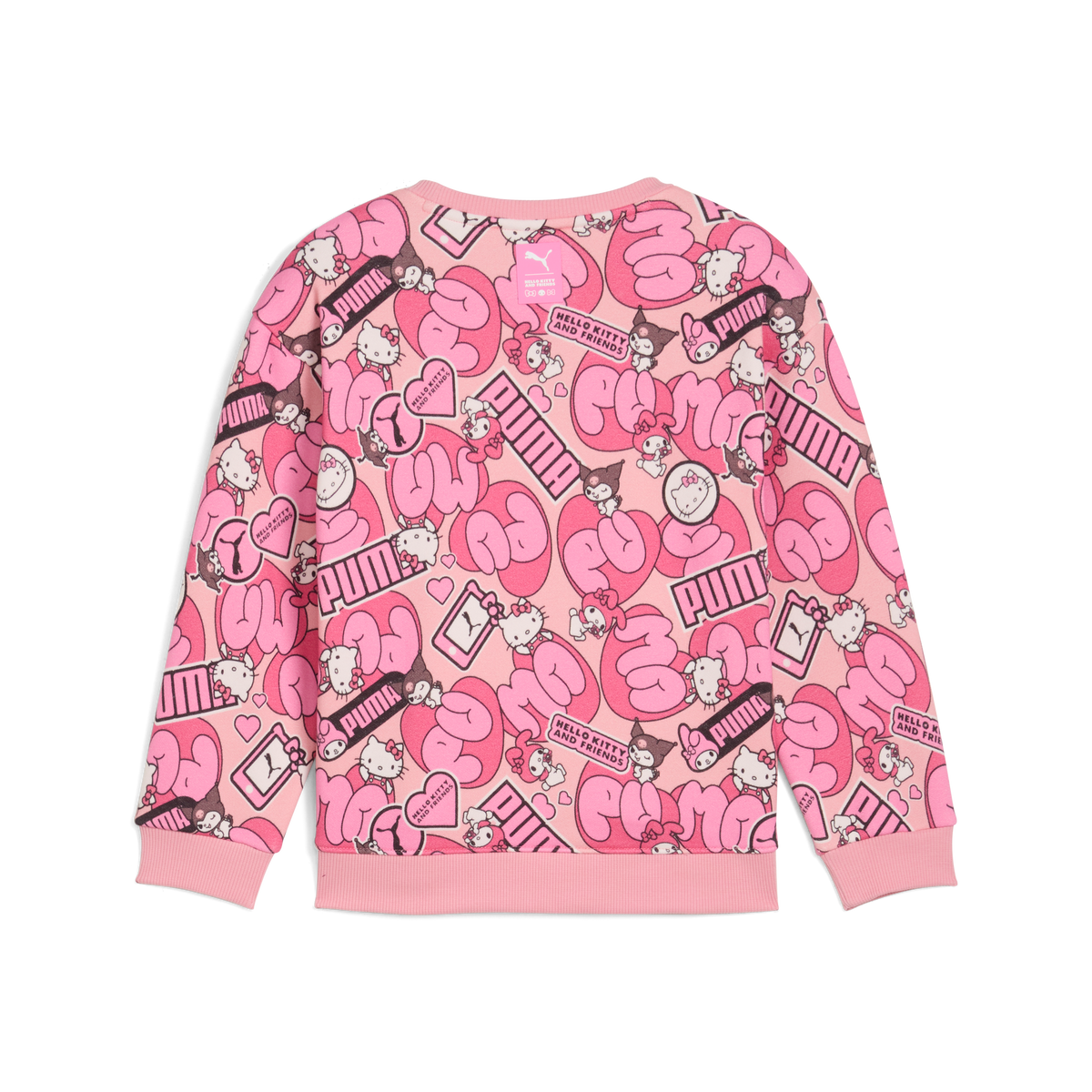 Hello Kitty and Friends x PUMA Kids Relaxed All-over Print Crewneck (Pinkscape) Apparel PUMA