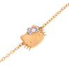 Hello Kitty Gold Plated Sparkle Bow Bracelet Jewelry JACMEL JEWELRY INC   