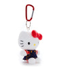 Hello Kitty Plush Mascot Keychain (Denim Jumper) Plush NAKAJIMA CORPORATION