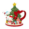 Hello Kitty and Friends Ceramic Holiday Tree Teapot Seasonal Blue Sky Clayworks