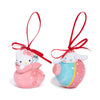 Hello Kitty and Cinnamoroll 2-pc Holiday Ceramic Ornament Set (Pastel Pink) Seasonal Blue Sky Clayworks