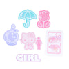Hello Kitty x GIRL 6-pc Sticker Pack (50th Anniv.) Stationery Girl Skateboards