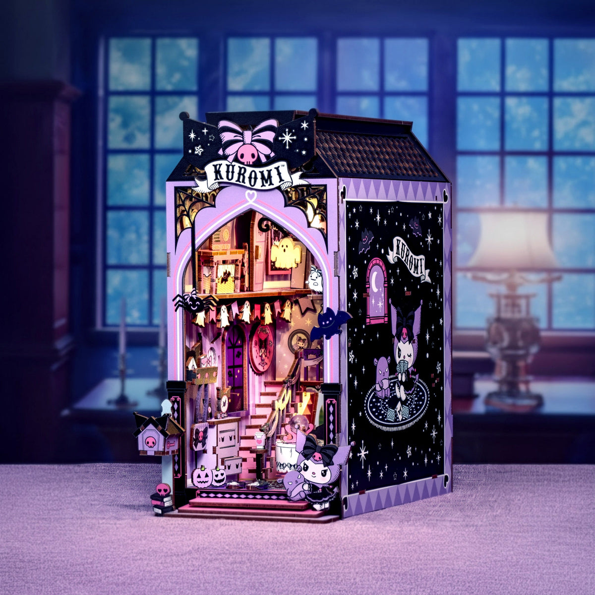 Kuromi Spooky House DIY Book Nook Kit Toys&Games Hands Craft