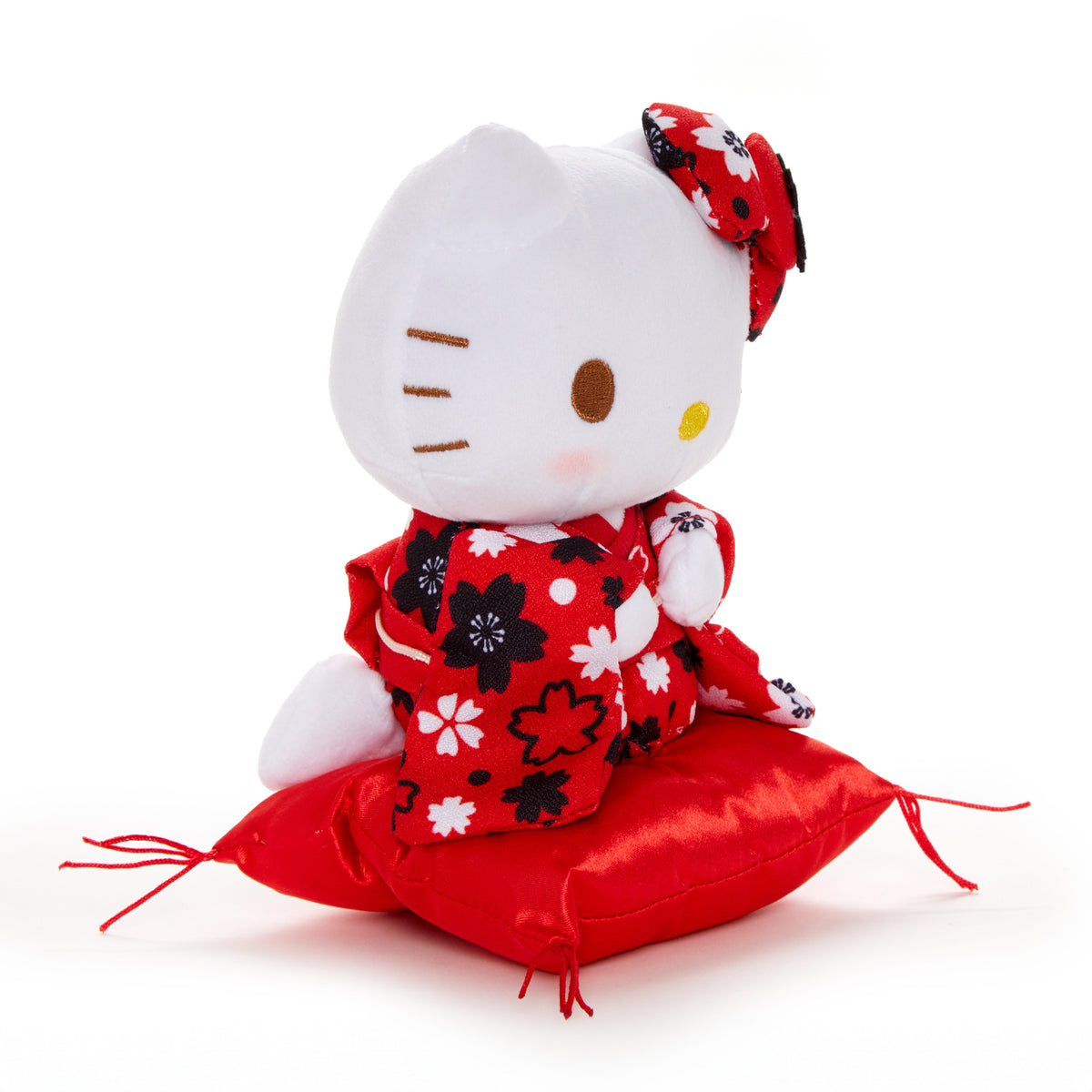 Hello Kitty 7&quot; Red Kimono Seated Plush (Blushing Sakura) Plush NAKAJIMA CORPORATION   