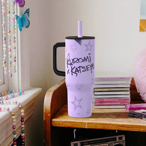 Kuromi x KATSEYE Sutton Insulated 30oz Tumbler (Purple) Travel ZAK DESIGNS