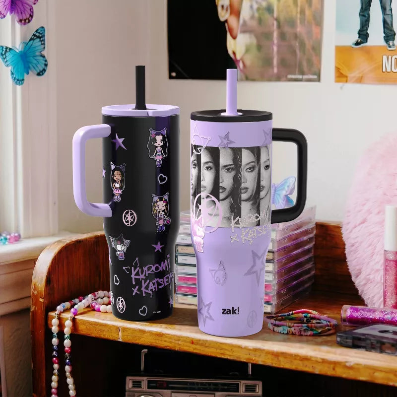 Kuromi x KATSEYE Sutton Insulated 30oz Tumbler (Purple) Travel ZAK DESIGNS