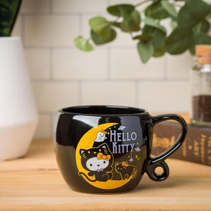 Hello Kitty Ceramic Mug (Halloween Black Cat) Seasonal Silver Buffalo