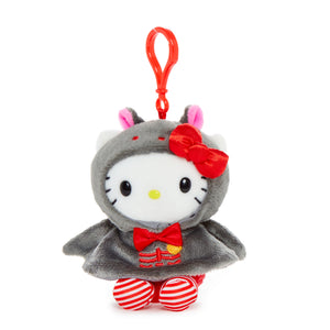 Hello Kitty Plush Mascot Clip (Spooky Bat Series) Accessory NAKAJIMA CORPORATION