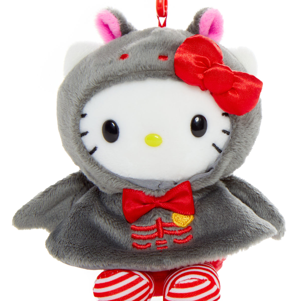 Hello Kitty Plush Mascot Clip (Spooky Bat Series) Accessory NAKAJIMA CORPORATION