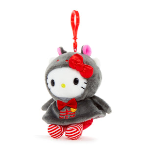 Hello Kitty Plush Mascot Clip (Spooky Bat Series) Accessory NAKAJIMA CORPORATION