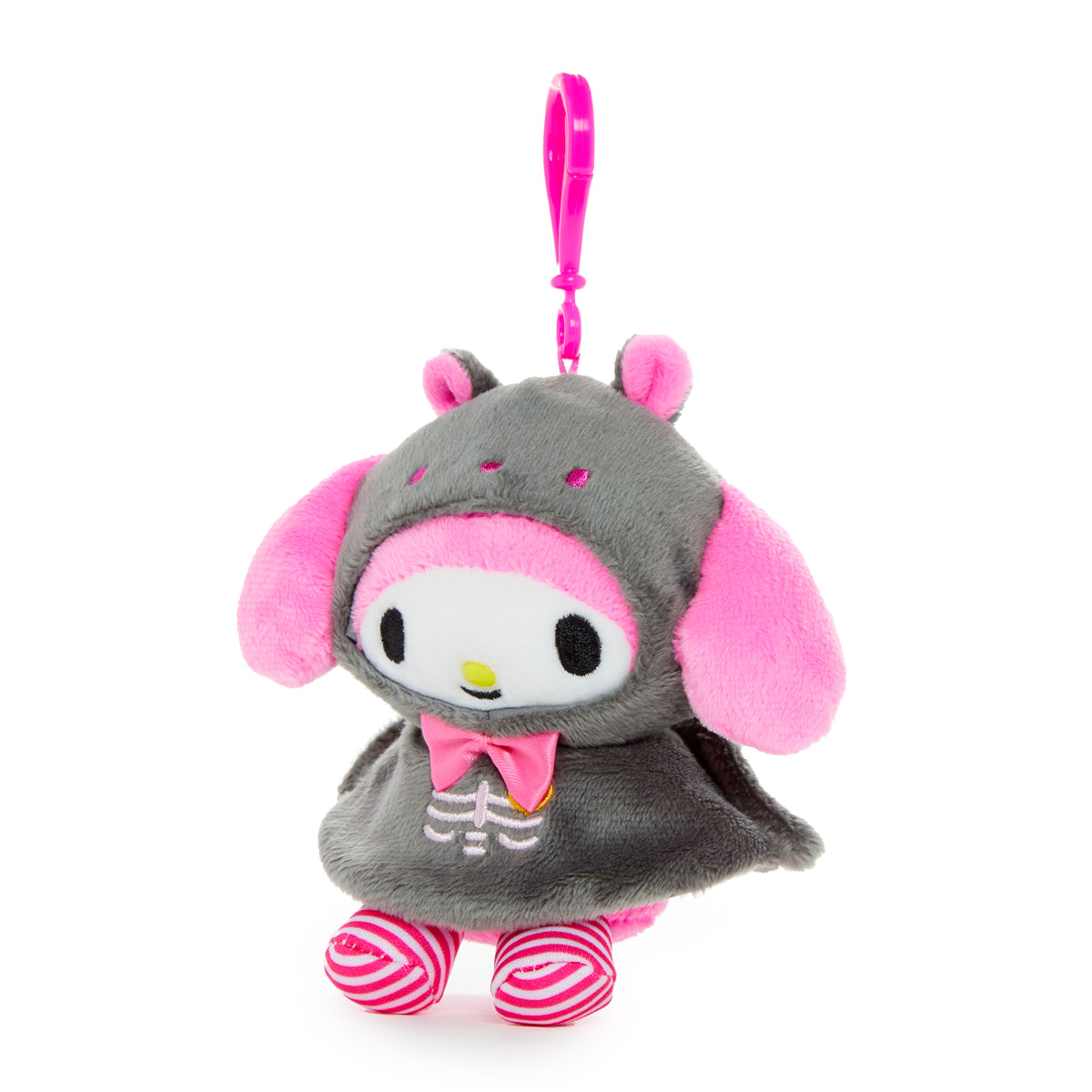 My Melody Plush Mascot Clip (Spooky Bat Series) Accessory NAKAJIMA CORPORATION