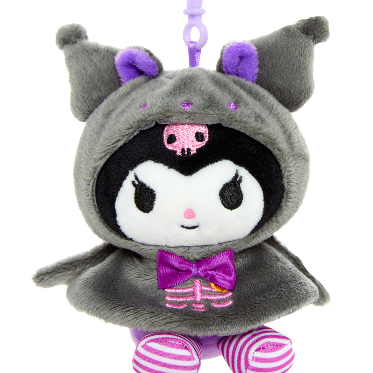 Kuromi Plush Mascot Clip (Spooky Bat Series) Accessory NAKAJIMA CORPORATION