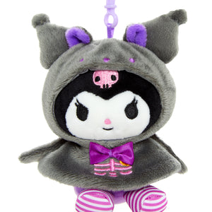 Kuromi Plush Mascot Clip (Spooky Bat Series) Accessory NAKAJIMA CORPORATION