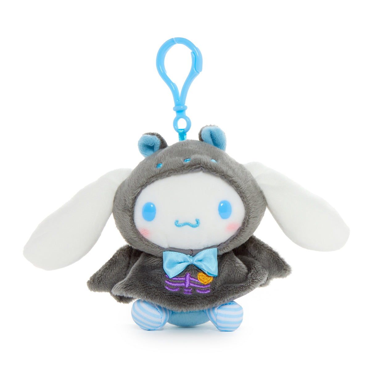 Cinnamoroll Plush Mascot Clip (Spooky Bat Series) Accessory NAKAJIMA CORPORATION