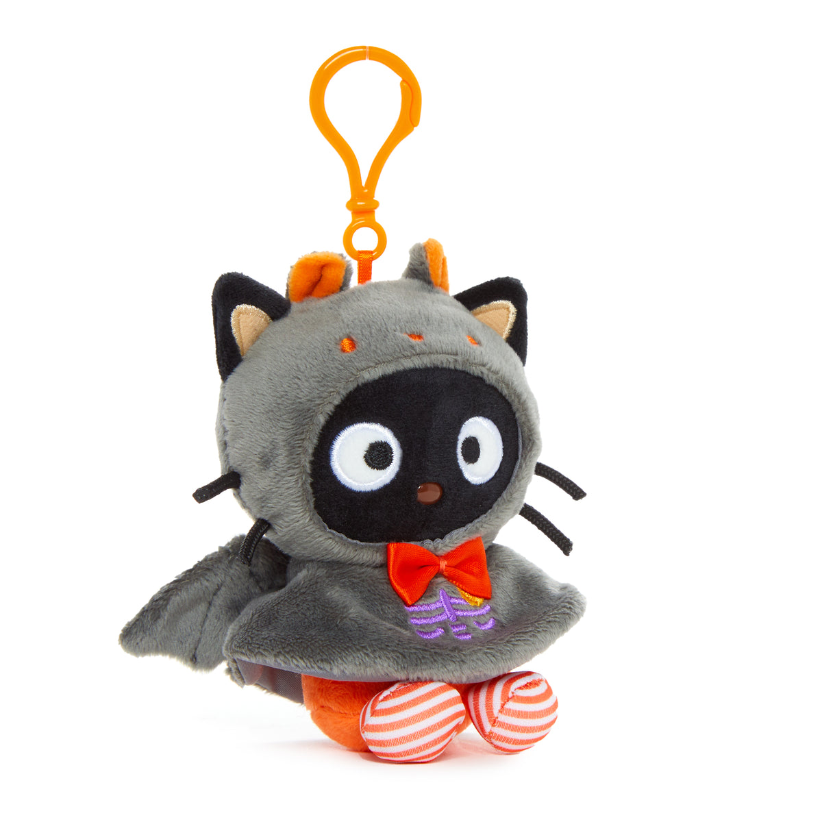 Chococat Plush Mascot Clip (Spooky Bat Series) Accessory NAKAJIMA CORPORATION