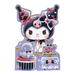 Kuromi Stickers and Greeting Card (Small Gift Series) Stationery Japan Original   