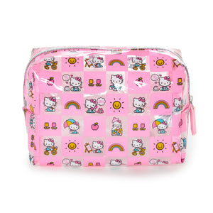 Hello Kitty x FUL Rectangular Clear Cosmetic Bag (Pink Check)