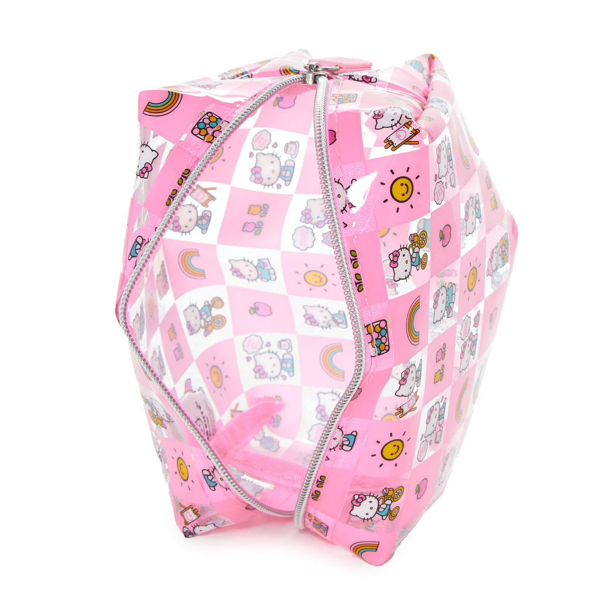 Hello Kitty x FUL Rectangular Clear Cosmetic Bag (Pink Check)
