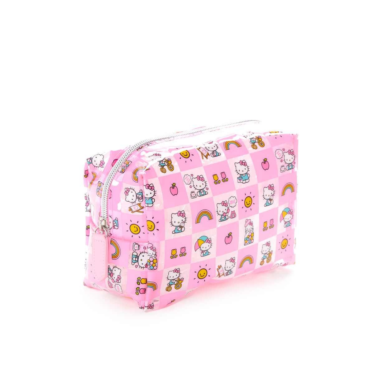 Hello Kitty x FUL Rectangular Clear Cosmetic Bag (Pink Check)