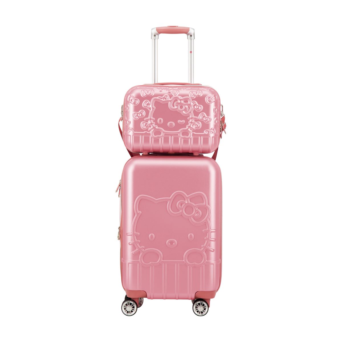 Hello Kitty x FUL Pink Molded Carry-On Train Case Travel Ful Luggage