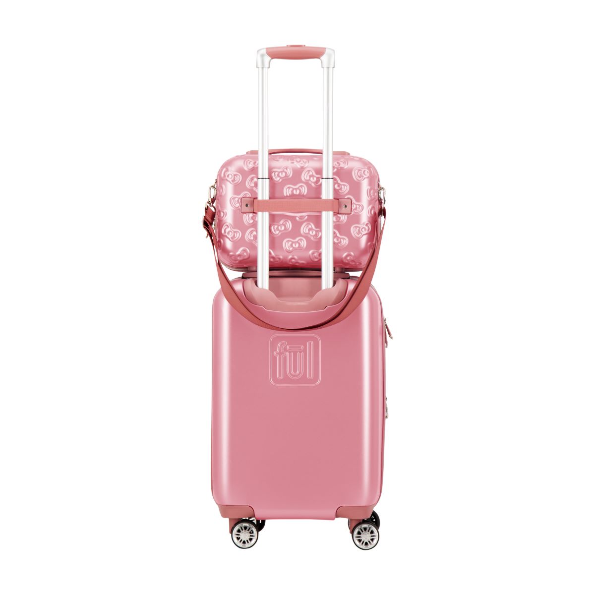 Hello Kitty x FUL Pink Molded Carry-On Train Case Travel Ful Luggage