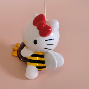 Hello Kitty Bumble Bee Ceramic Wind Chime Home Goods Blue Sky