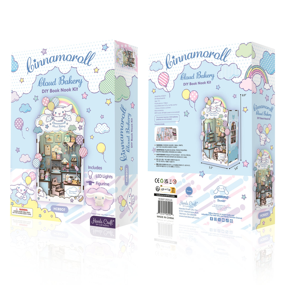 Cinnamoroll Cloud Bakery DIY Book Nook Kit Toys&Games HANDS CRAFT