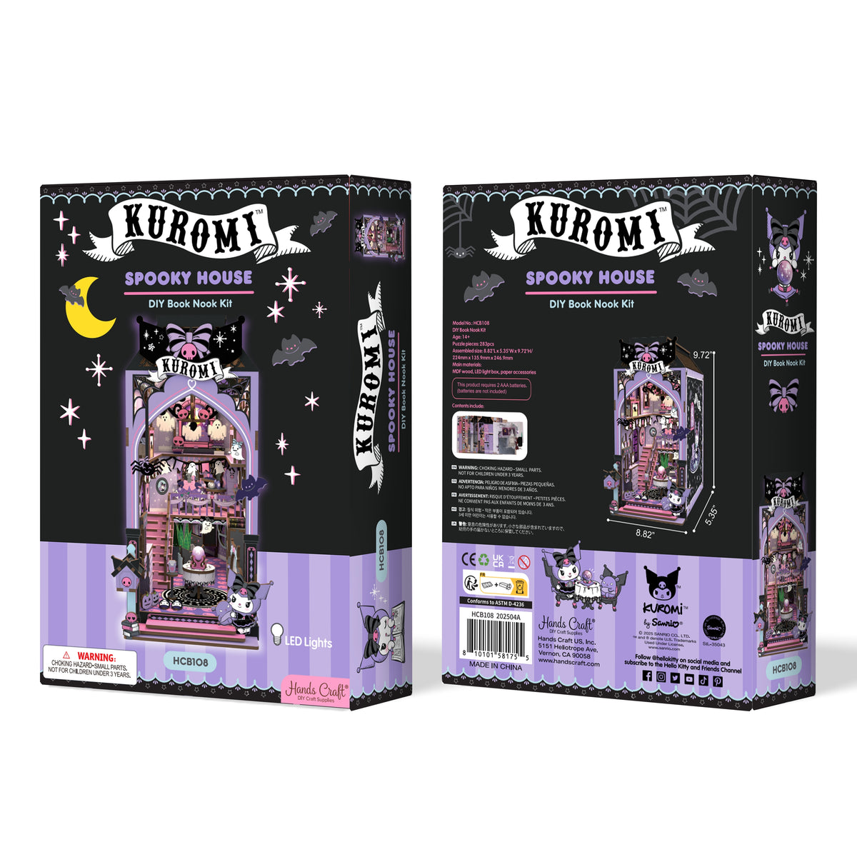 Kuromi Spooky House DIY Book Nook Kit Toys&Games Hands Craft