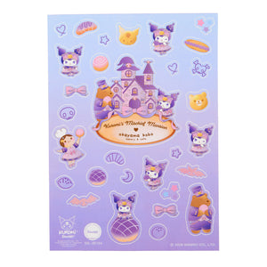 Kuromi x Okayama Kobo Sticker Sheet (Mischief Mansion) Stationery Okayama Kobo