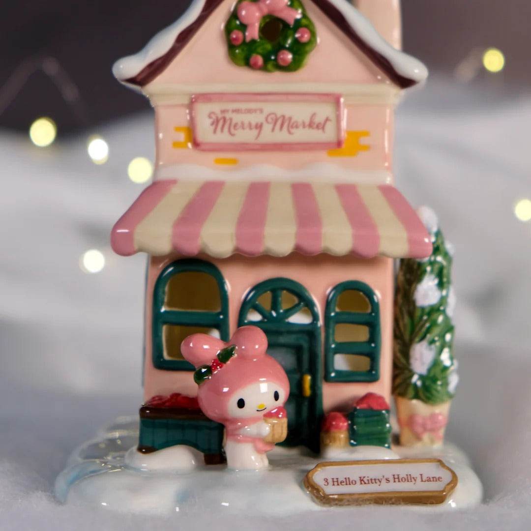 My Melody's Merry Market Ceramic Candle House Home Goods Blue Sky Clayworks