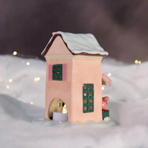 My Melody's Merry Market Ceramic Candle House Home Goods Blue Sky Clayworks