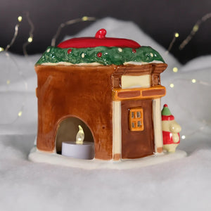 Pompompurin Pudding Parlor Ceramic Candle House Home Goods Blue Sky Clayworks