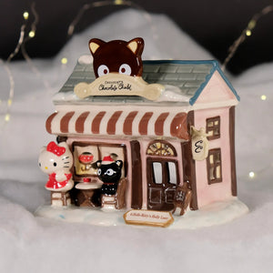 Chococat's Chocolate Chalet Ceramic Candle House Home Goods Blue Sky Clayworks