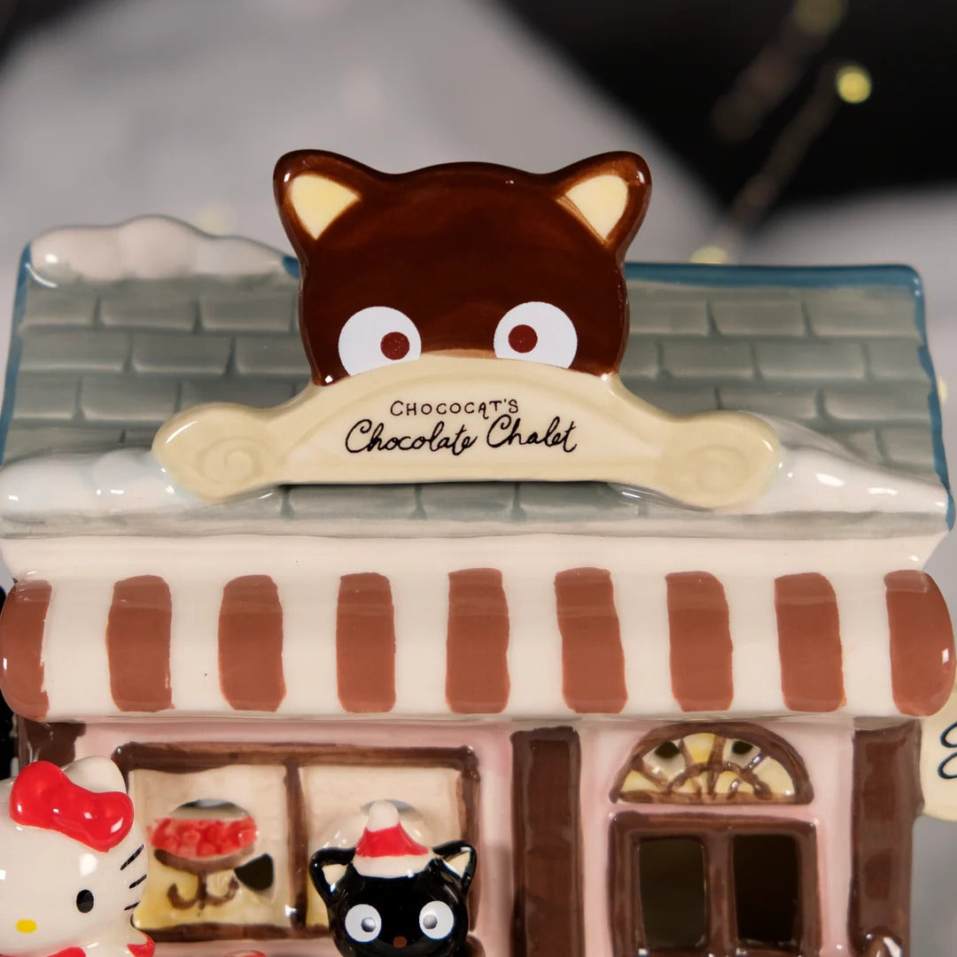 Chococat's Chocolate Chalet Ceramic Candle House Home Goods Blue Sky Clayworks