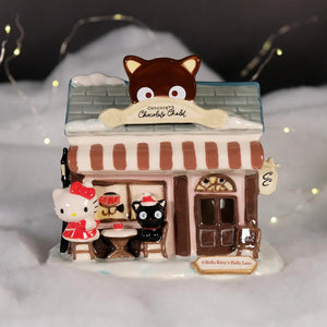 Chococat's Chocolate Chalet Ceramic Candle House Home Goods Blue Sky Clayworks