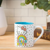 Hello Kitty Rainbow Glitter Ceramic Mug Home Goods Silver Buffalo