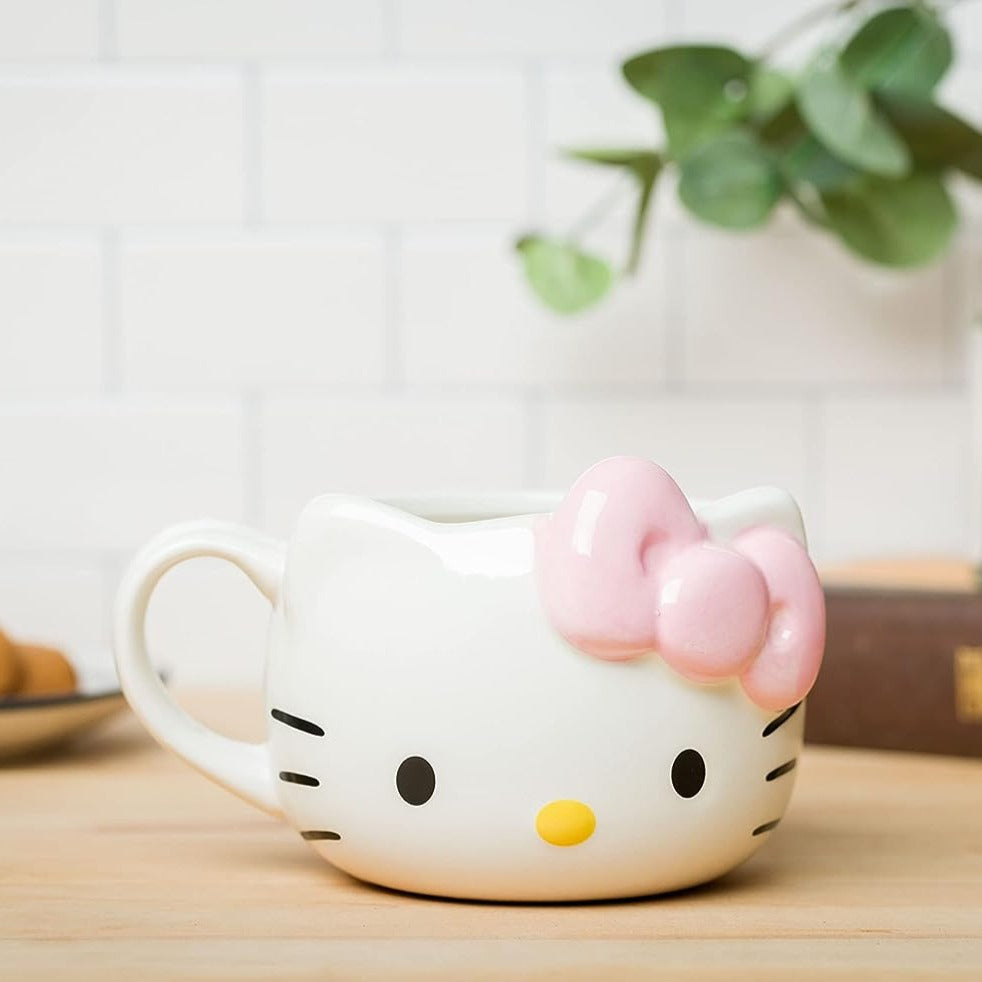 Hello Kitty Face Sculpted Mug (Pink) Home Goods Silver Buffalo LLC   