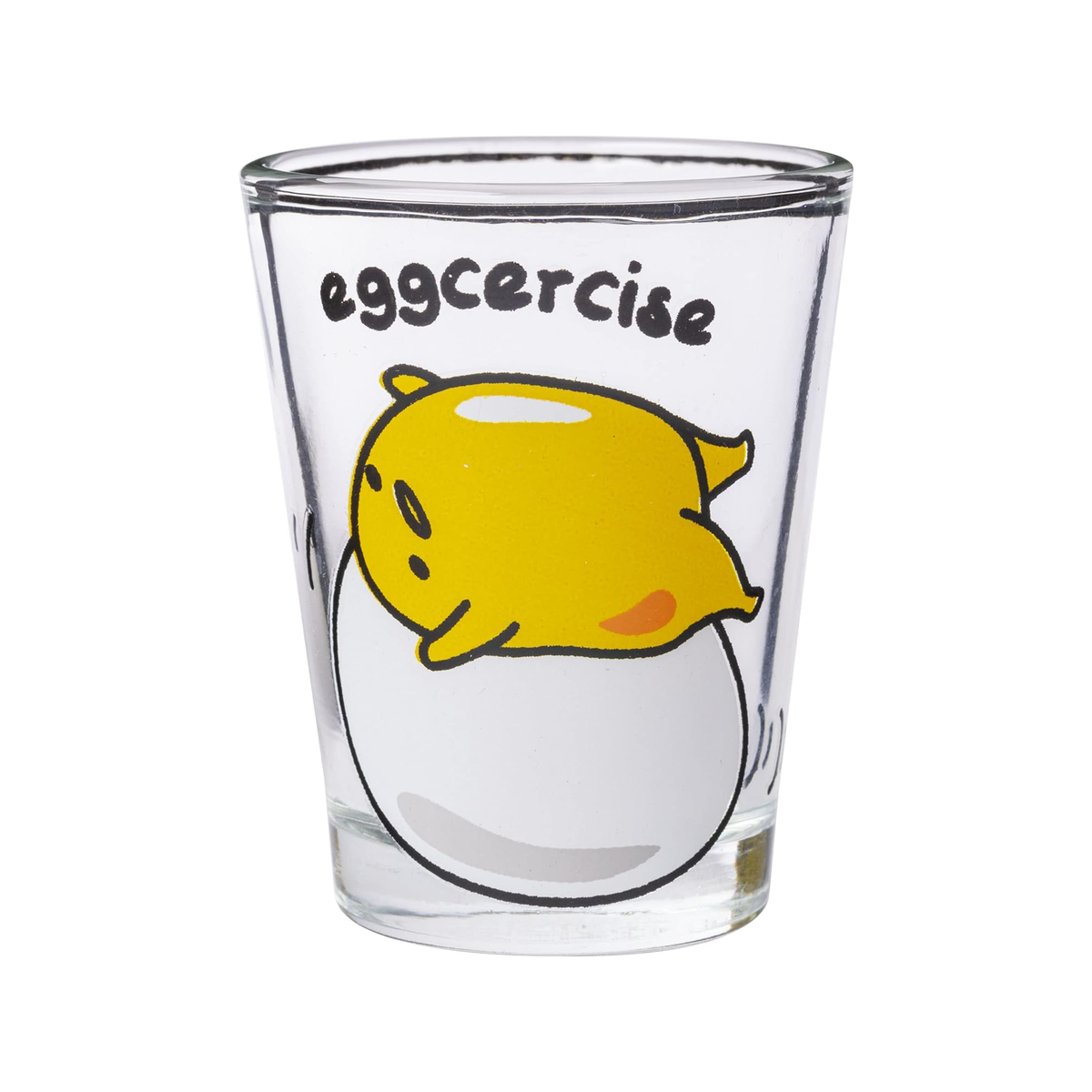 Silver Buffalo Gudetama Sleepy 1.5-Ounce Mini Glass Cups | Set of 4