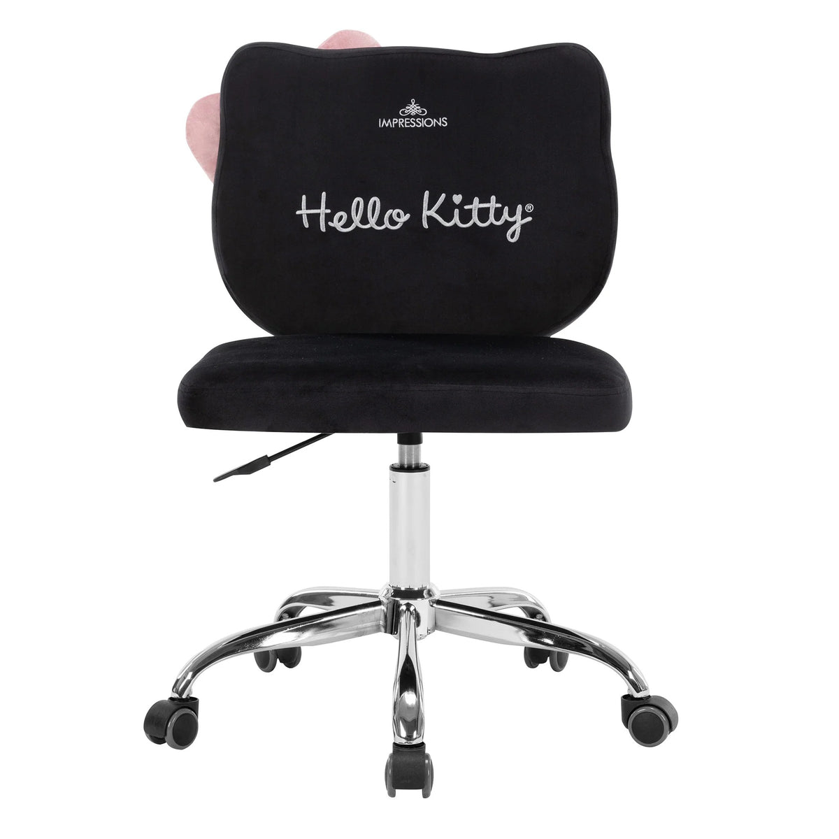 Hello Kitty x Impressions Vanity Kawaii Swivel Chair (Black) Home Goods Impressions Vanity   